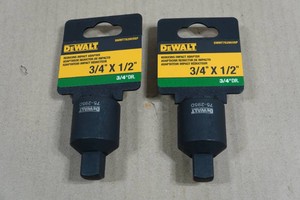 2 DeWalt 34x12 Reducing Impact Adapters