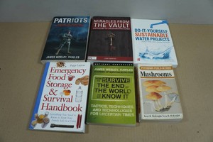 Assorted Books - Patriots, Miracles from the Vault, Emergency Food Storage