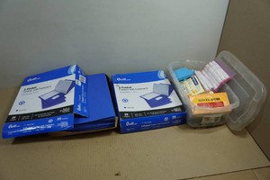 Office Supplies - Folders, Sticky Notes, Markers