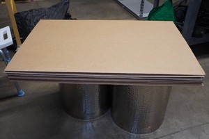 5 Cardboard Tri-Fold Panels - Shipping or Presentation