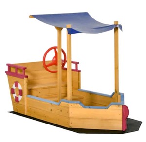 Outsunny Wooden Pirate Sandbox with Canopy $137.95 Retail - Brand New