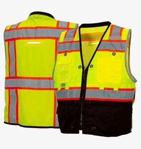 Pyramex RVZT44 Series Hi Vis Lime XL Safety Vest $32.99 Retail - Brand New G