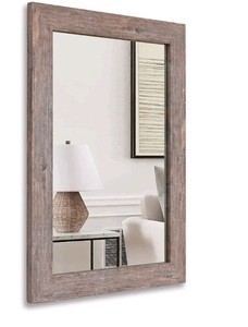 20 x 30 Rustic Wood Framed Mirror $45.99 Retail - Brand New