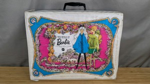 Vintage 1968 The World of Barbie Double Doll Case, Dolls, 5 Accessories S