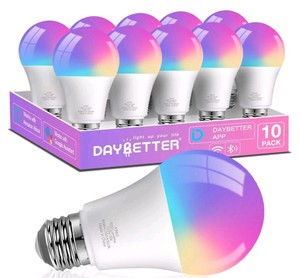 DAYBETTER Smart A19 LED Bulbs 10-Pack $32.99 Retail - Brand New