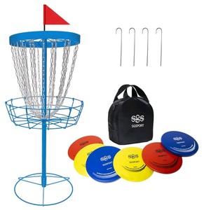 SGSPORT Plus Blue 6 PCS Disc Golf Basket Set $121.99 Retail - Brand New
