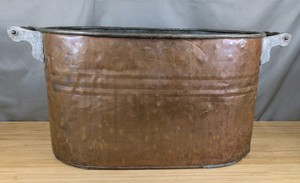 Antique 1920s-1930s Copper Tub S