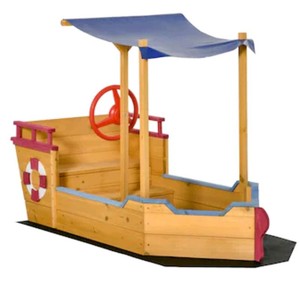 Outsunny Wooden Pirate Sandbox with Canopy $137.95 Retail - Brand New