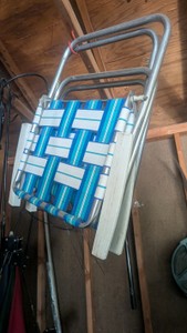 vintage web picnic chairs beach chairs aluminum plastic web