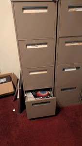single Large drawer file cabinet