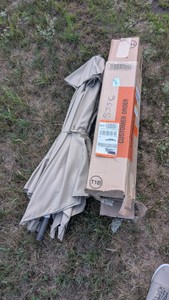Small patio umbrella canvas