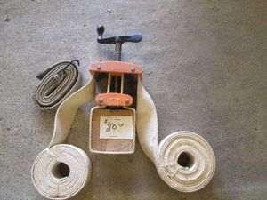 Vintage hand cranking dual sided tie down