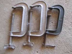 Trio of 5in c-clamps