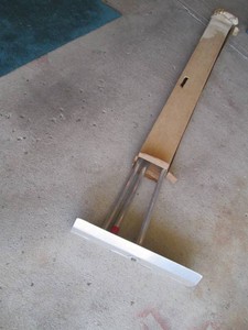 Adjustable length metal roof rake