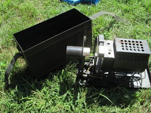 Antique metal video camera recorder with metal box storage case
