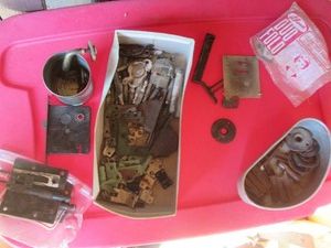 Assorted antique cabinet and drawer hardware