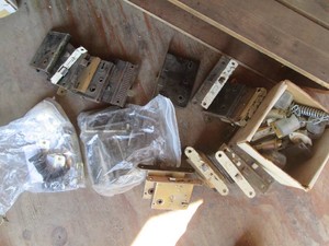 Antique metal door hardware mechanisms