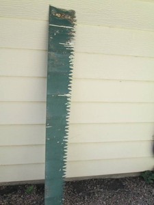 Vintage 5ft straight saw blade