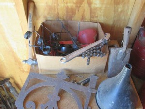 Collection of vintage tools and misc accessories