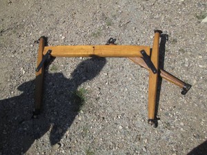 Vintage wood horse evener