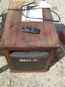 Portable Quartz infrared zone heater with remote and user manual