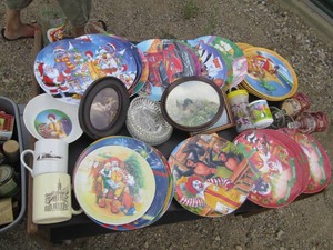 Huge Variety of vintage McDonalds advertisement plates, cups and bowl plus vintage mugs, stemware and wall decor
