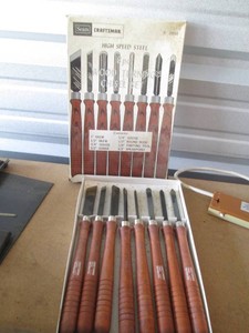 Sears Craftsman high speed steel chisel set in original box