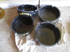 Camel advertisement ashtrays