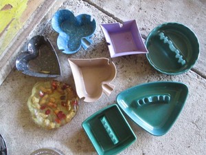 Unique plastic ashtray assortment