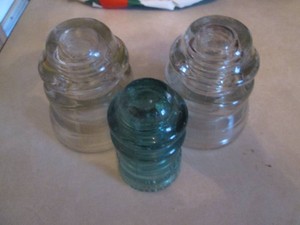 Vintage glass insulators