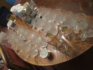 Vintage glass collectible Hardees mugs, Flintstone glasses, McDonalds cups and more