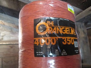 The orange line 4000ft spool of twine or rope