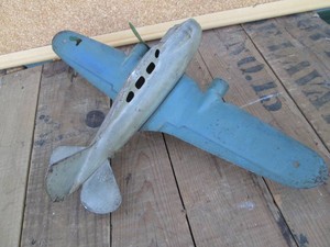 Vintage die cast replica airplane