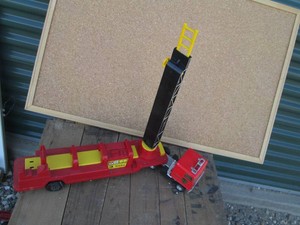 Vintage Tonka no.3 Fire truck with moving extendable ladder