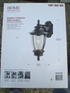 Home Decorators medium exterior wall lantern