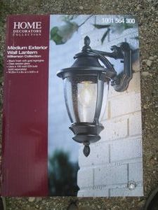 Home Decorators medium exterior wall lantern