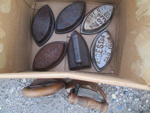 Vintage sad iron collection