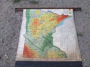 Vintage large Minnesota map