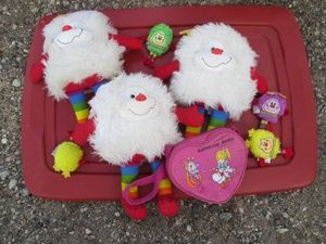 Vintage Rainbow Bright plush toys and purse
