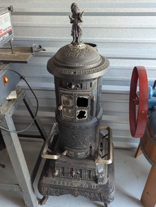 Freestanding Northwestern Stove Works NANON No. 11 Decorative Cast Iron wood stove see pics for details and condition