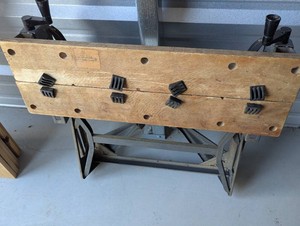 Folding Portable metal and wood workmate