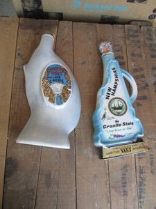 Vintage Jim Beam Las Vegas Nevada and New Hampshire Decanters