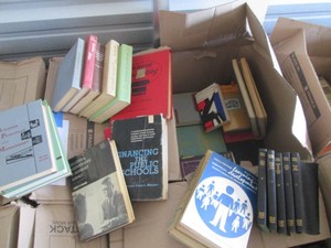Vintage books on education, individual development, modern business and more