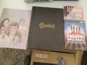 Country music DVD collection and reading materials