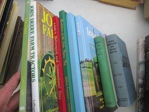 Vintage books on farming and animal sanitation & disease control