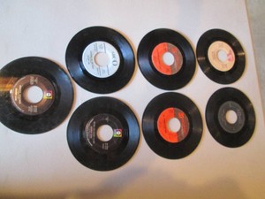 Assorted 45s starting with artist E and F Frank Sinatra Eric Clapton and more