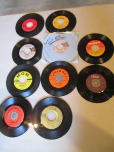 Assorted 45s starting with artist J Jimmy Dean, Journey more