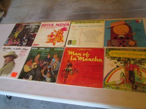 Collection of records with artist name starting B and C Bossa Nova Burle Ives Bing Crosby and more