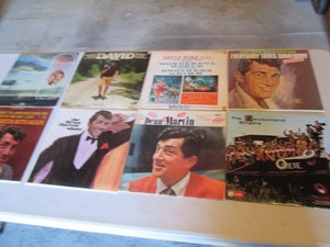 Collection of records with artist name starting D David Houston, David Rose, Dean Martin, Deutschland Singers