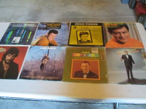 Collection of records with artist name starting E Eddie Dunstedeter, Eddie Fisher, Eddie Rabbit, Eddy Arnold